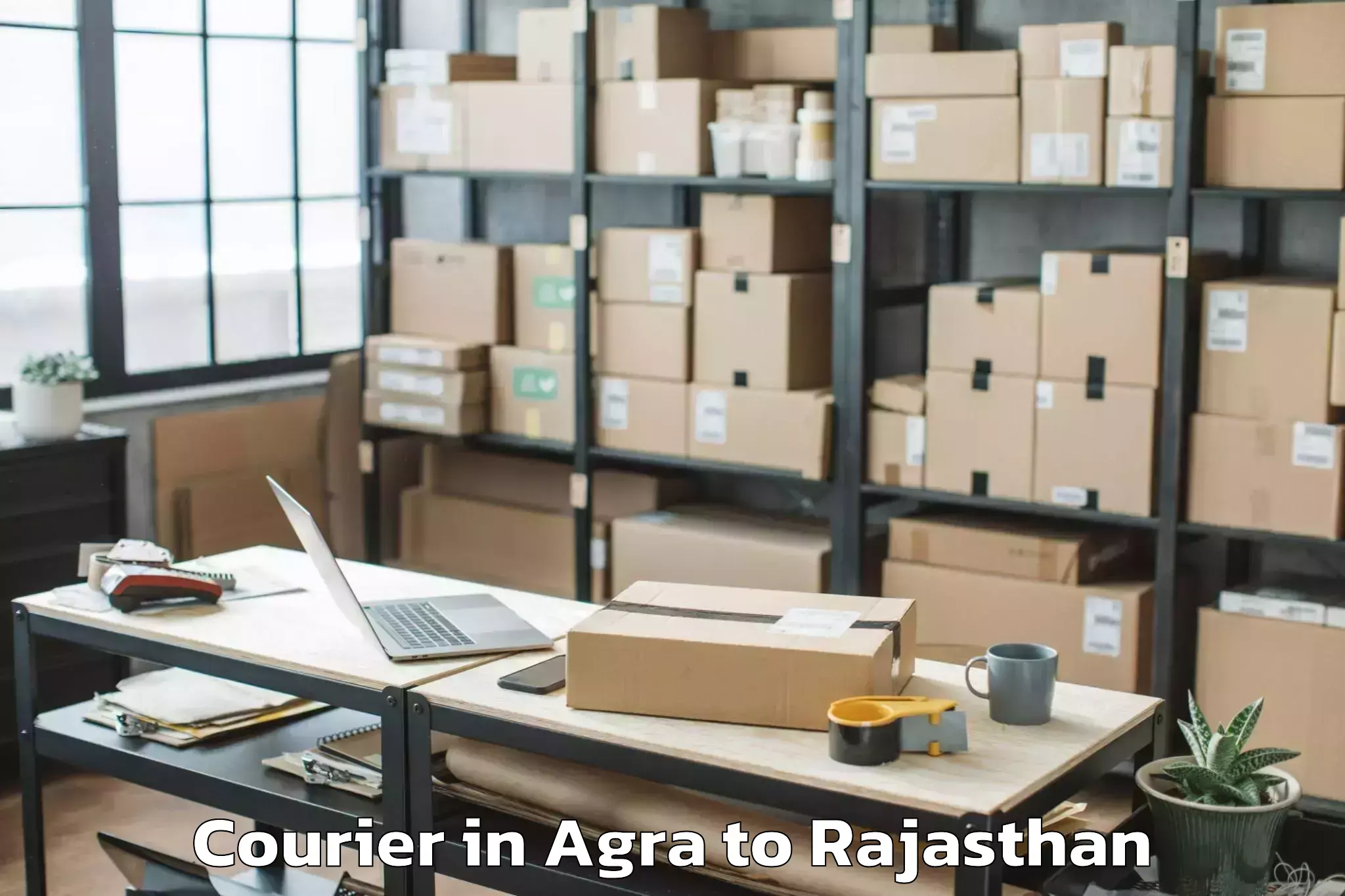 Book Agra to Meethari Marwar Courier Online